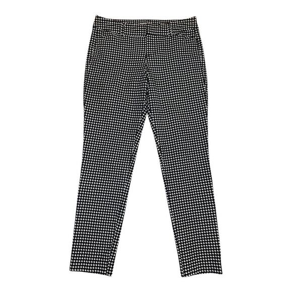Old Navy Women's‎ Pixie Pant Size 2 Black Houndstooth Skinny Casual - Picture 1 of 6